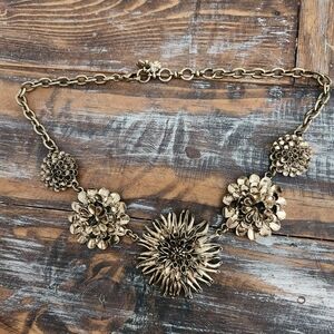 Lucky Brand Gold Floral Necklace